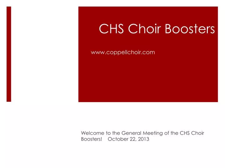 chs choir boosters