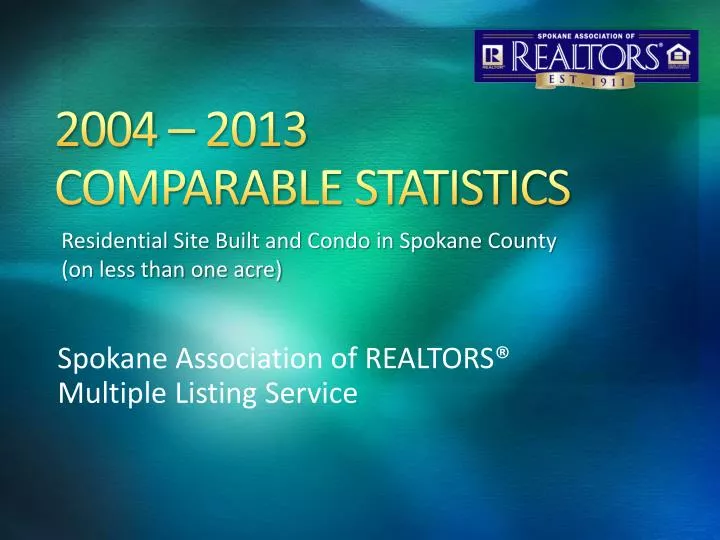 2004 2013 comparable statistics