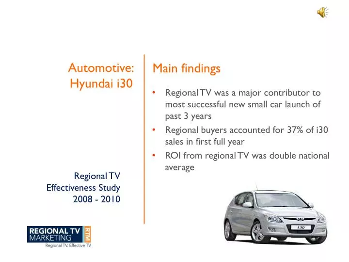 regional tv effectiveness study 2008 2010