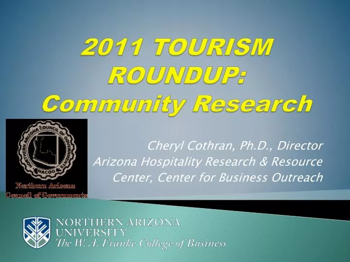 2011 tourism roundup community research