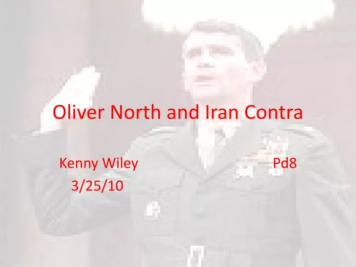 oliver north and iran contra