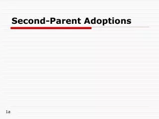 Second-Parent Adoptions
