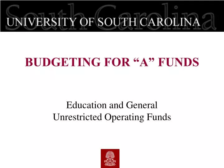 education and general unrestricted operating funds