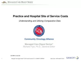 Practice and Hospital Site of Service Costs