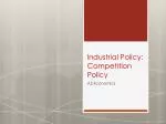 Industrial Policy: Competition Policy