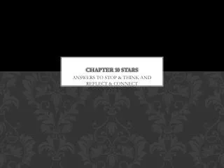 Chapter 10 stars