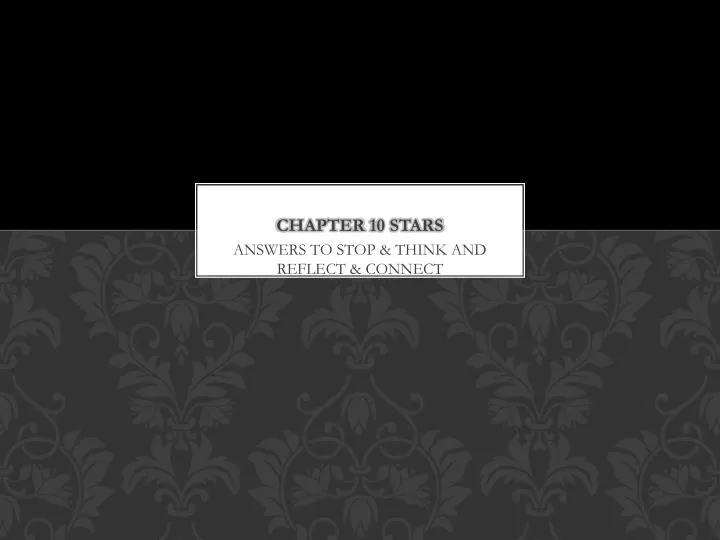 chapter 10 stars