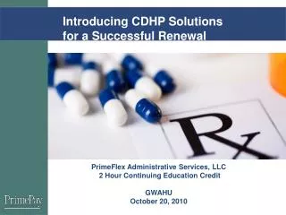 Introducing CDHP Solutions for a Successful Renewal