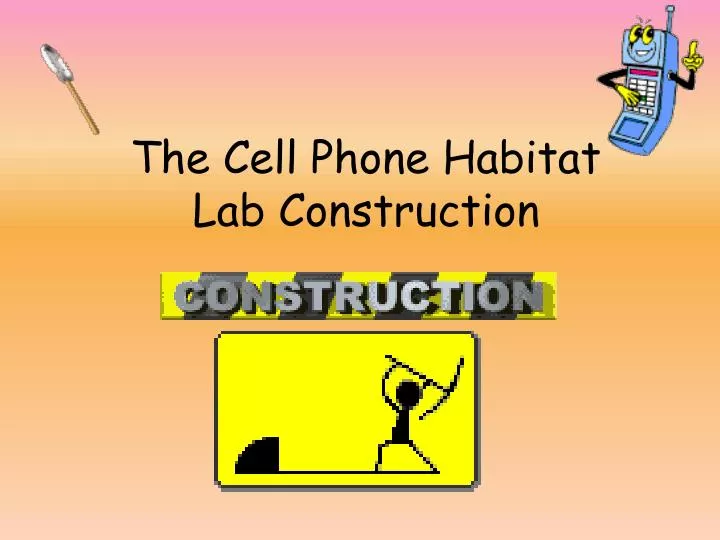 the cell phone habitat lab construction
