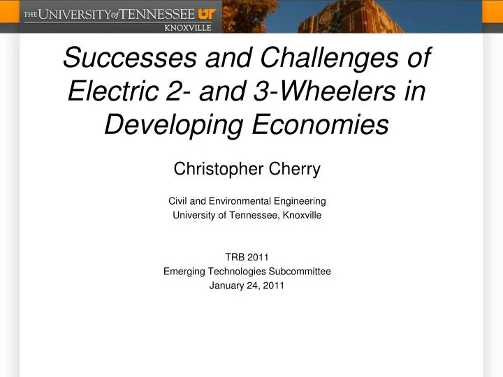 successes and challenges of electric 2 and 3 wheelers in developing economies