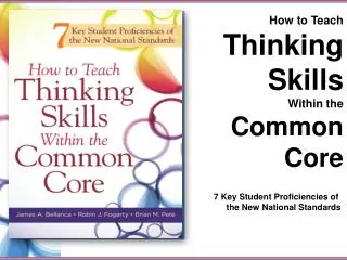How to Teach Thinking Skills Within the Common Core