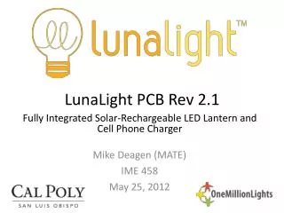LunaLight PCB Rev 2.1