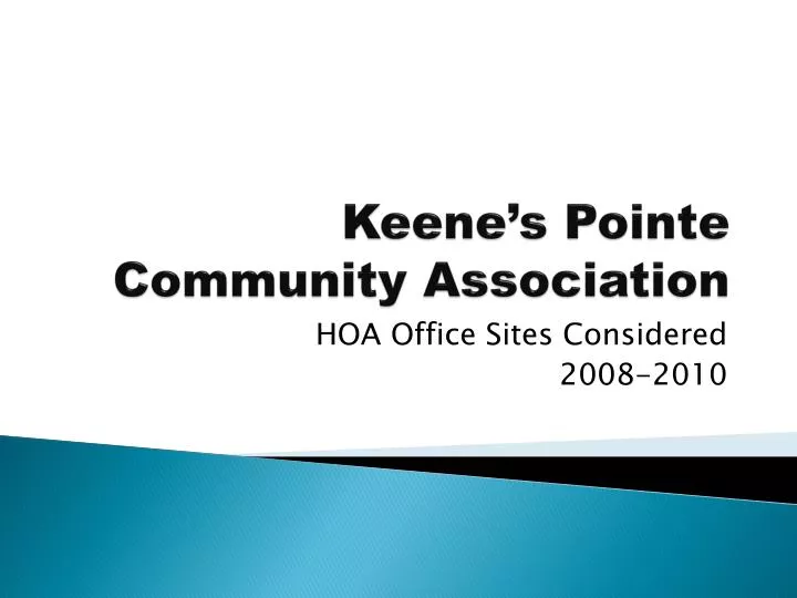 keene s pointe community association