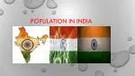Population in India - slide 1