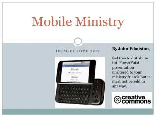 Mobile Ministry