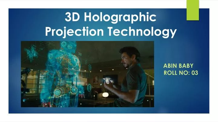 3d holographic projection technology