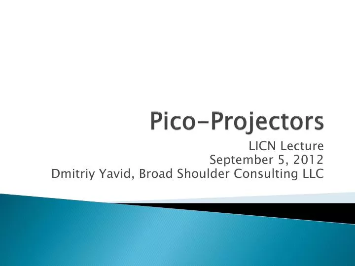 pico projectors