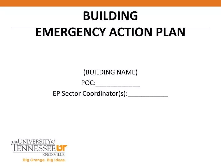 building emergency action plan