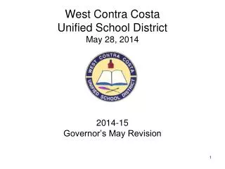 West Contra Costa Unified School District May 28, 2014