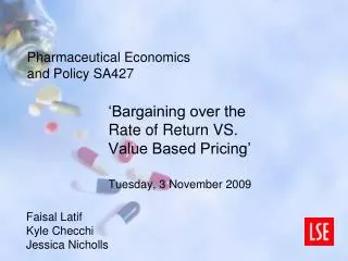 Pharmaceutical Economics and Policy SA427