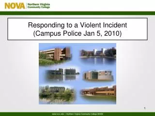 Responding to a Violent Incident (Campus Police Jan 5, 2010)