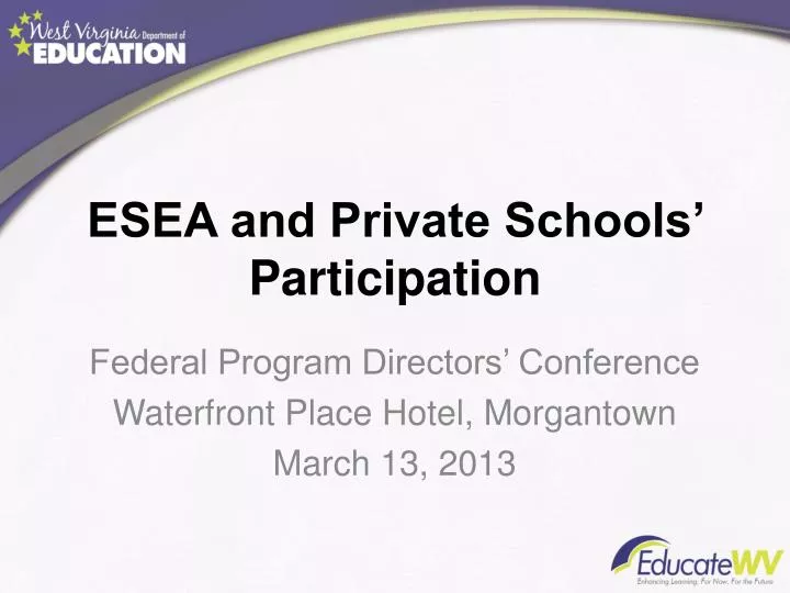 esea and private schools participation
