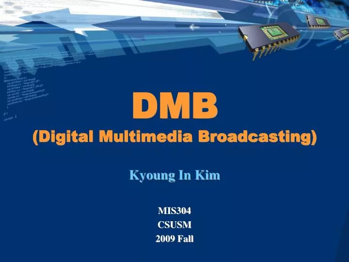 dmb digital multimedia broadcasting
