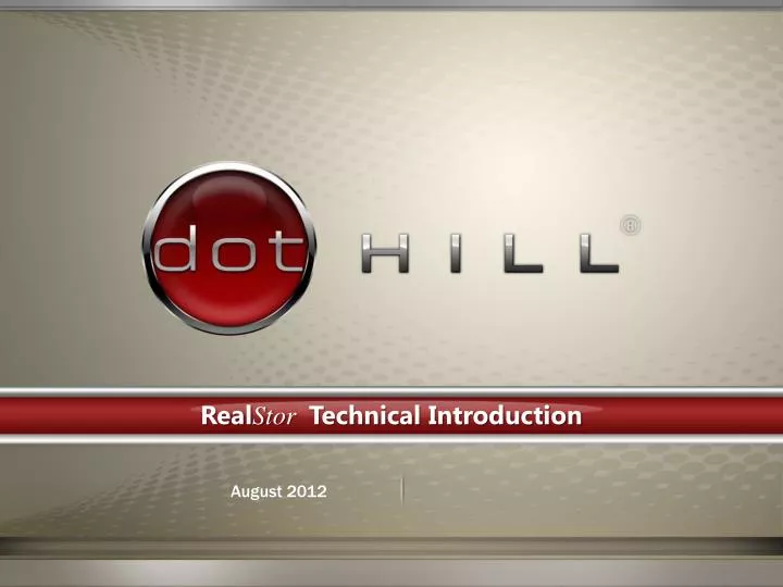 real stor technical introduction