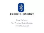 Bluetooth Technology - slide 1