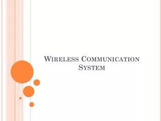 Wireless Communication System