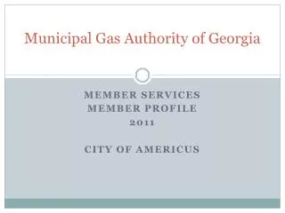 Municipal Gas Authority of Georgia
