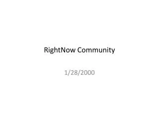 RightNow Community