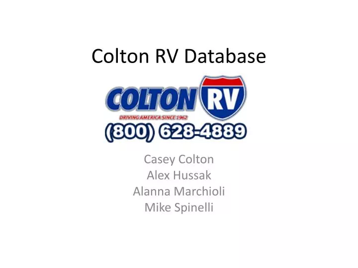 colton rv database