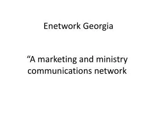 Enetwork Georgia