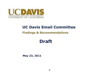 UC Davis Email Committee