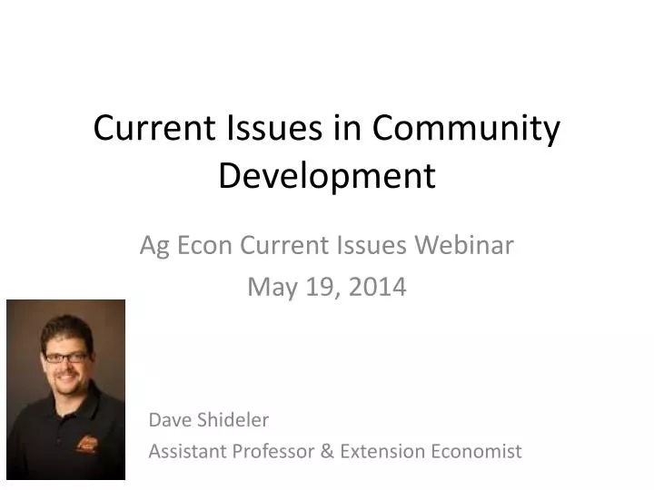 current issues in community development