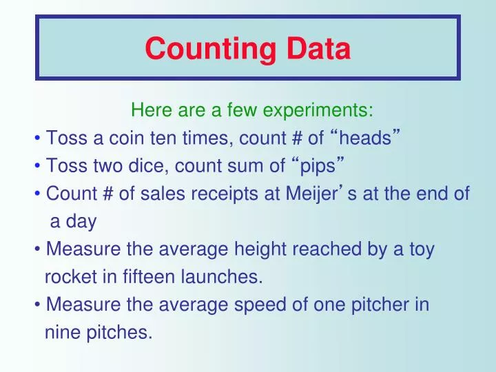 counting data