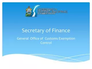 Secretary of Finance