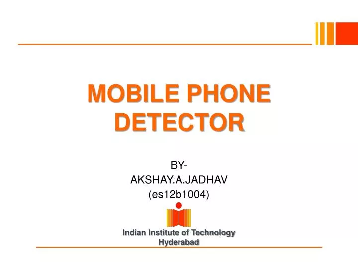 mobile phone detector