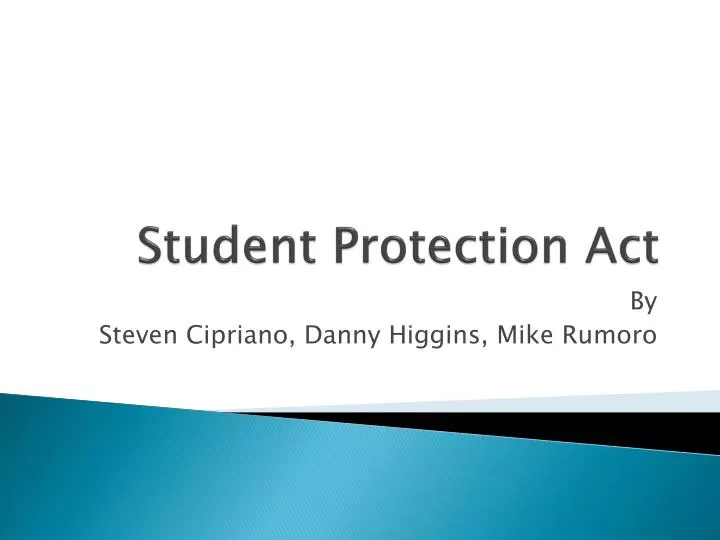 student protection act