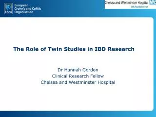 The Role of Twin Studies in IBD Research
