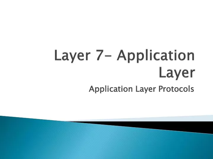 layer 7 application layer