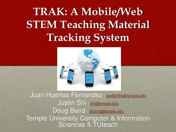 trak a mobile web stem teaching material tracking system