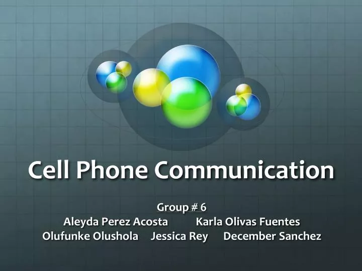 cell phone communication