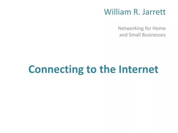 connecting to the internet