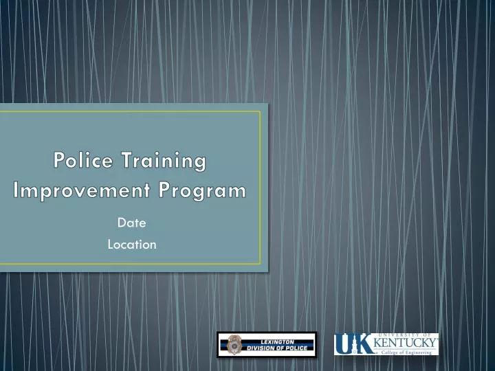 police training improvement program