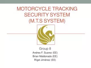 Motorcycle tracking security system (M.T.S system)