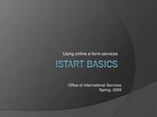 iStart Basics