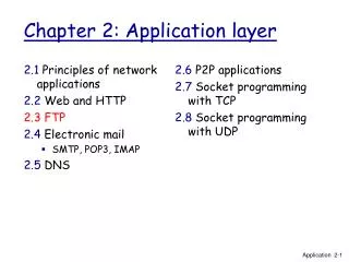 Chapter 2: Application layer