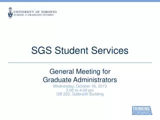 SGS Student Services